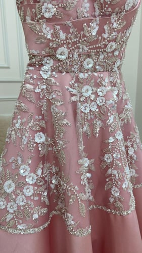 فستان سهره طويل راقي بكلمه