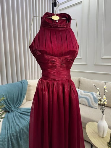 فستان ناعم كرنكل راقي