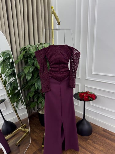 فستان مميز راقي لون اورجني