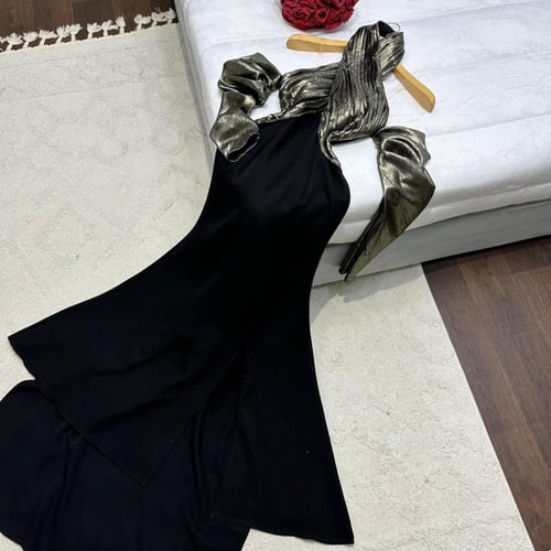 فستان سهره فخم لون اسود