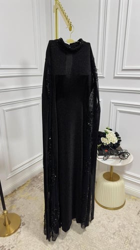 فستان سهره فخم لون اسود