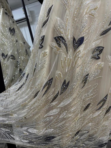 فستان سهره راقي حرز وتل لونين