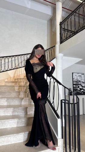 فستان ناعم باربي لون اسود