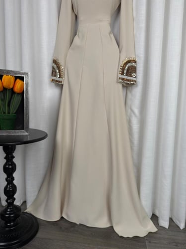 فستان العيد تطريز يدوي