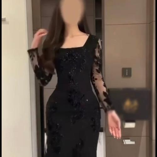 فستان ملكي اسود