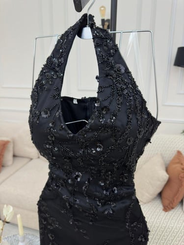 فستان سهره مميز لون اسود