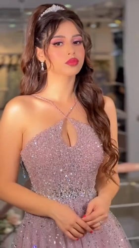 فستان سهره فخم لون وردي