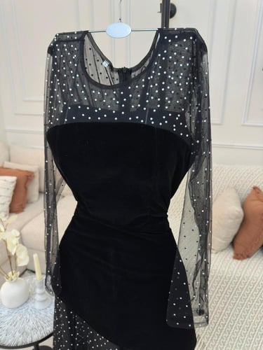 فستان سهره مميز لون اسود