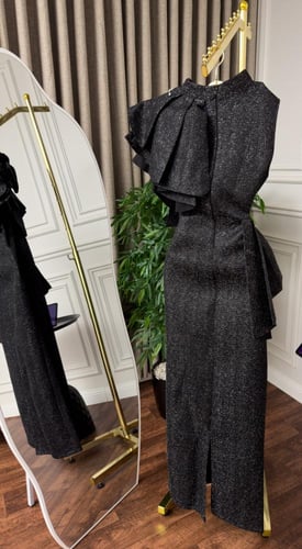 فستان سهره فخم لون اسود