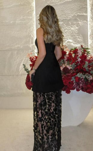 فستان سهره مميز لون اسود