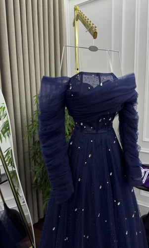 فستان سهره راقي لون كحلي