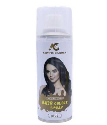 بخاخ تلوين الشعر من اميتيس جاردن - 135مل أسود