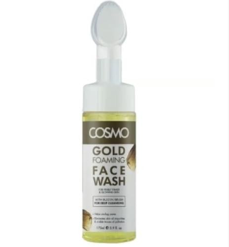 كوزمو - غسول للوجه رغوي ذهب مع فرشاة ، 175 مل