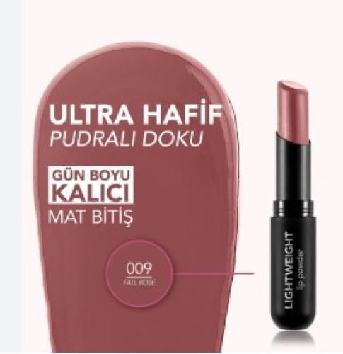 فلورمار أحمر شفاه لايت ويت ليب باودر-009 fall rose