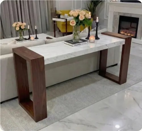 تحفة فنية في منزلك: كنسول (مدخل) فاخر بسطح بديل ال...