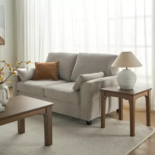 طاولة جانبية خشبية