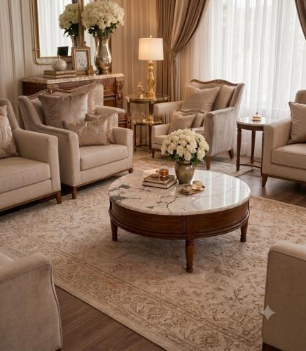 طاولة وسط دائرية