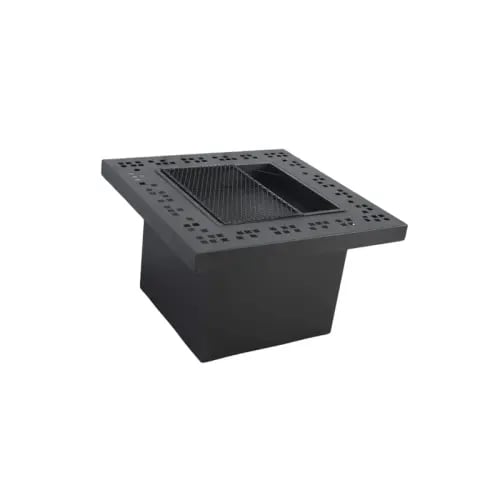 مدفأة نارية مربعة الشكل مميزة بقاعدة ثابته وشكلها...