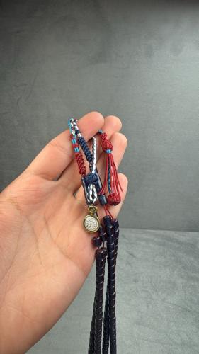Sandalus smooth navy blue prayer beads