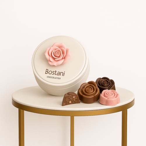 باقة كرستين مع شوكلاته بستاني