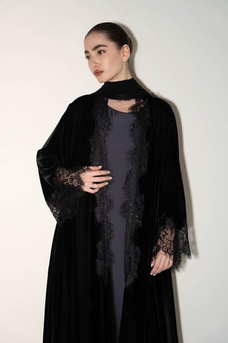 Lace abaya
