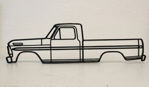 لوحة جدارية على شكل فورد genFord F-150 5th