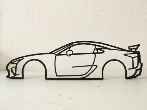 لوحة جدارية Lexus LFA Silhouette Outline