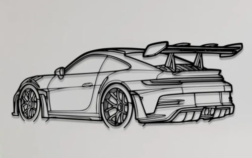 لوحة جدارية Porsche 911 GT3 RS