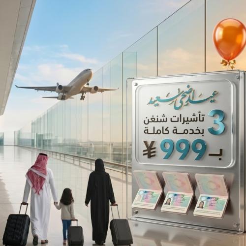 3 تأشيرات شنغن