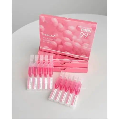 Medicube PDRN PINK ONE DAY SERUM ميدكيوب حمض السالمون النقي متعدد الاستعمالات ١٠ حبات