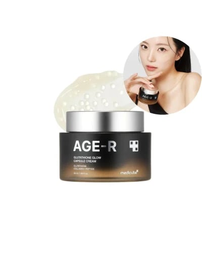 Medicube AGE-R GLUTATHIONE GLOW CAPSULE CREAM 50ml ميدكيوب مرطب كبسولات القلوتاثيون المبيض للوجه