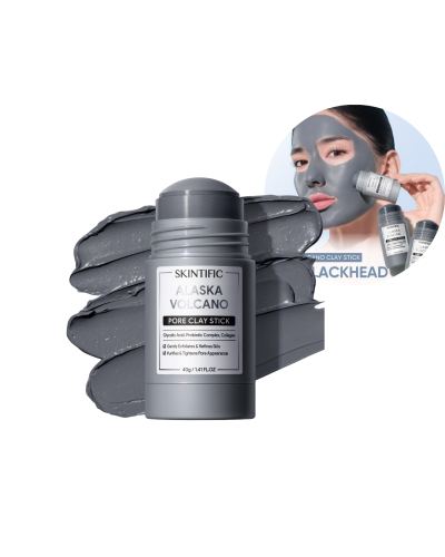 SKINTIFIC Alaska Volcano Pore Clay Stick ماسك الفح...