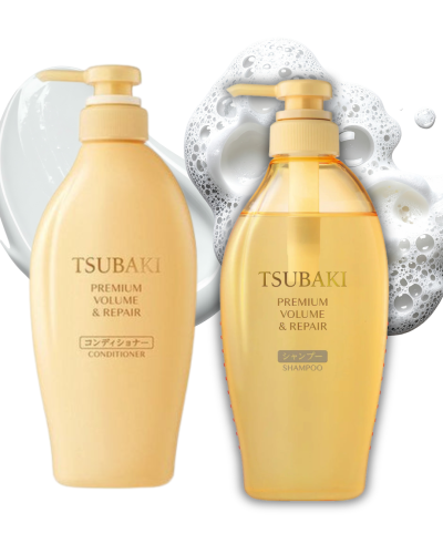 مجموعة شامبو و بلسم تسوباكي اليابانيه بالكاميليا