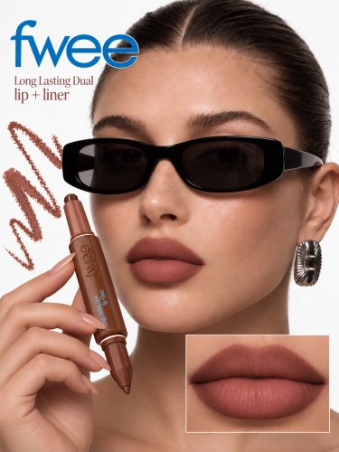 fwee long lasting dual coloring stick lip liner spill tea