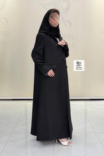 عبايه بليزر بقماش لنن هندي صيفي بتدخيل شك ناعم