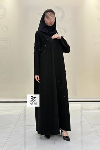 عبايه نور نص كلوش بقماش سيراميك اصلي بتدخيل شك اسو...