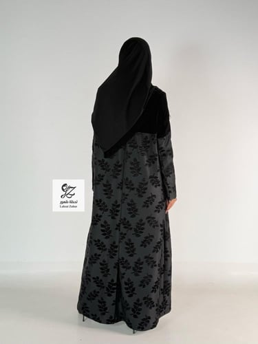 بليزر نيهاد بقماش مخمل كوري مع مخمل مشجر