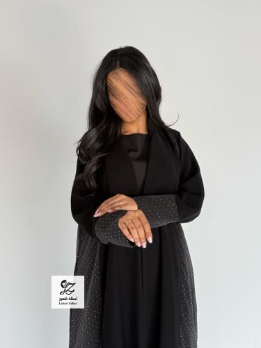 عبايه ديم كلوش بقماش اندونسي بتدخيل اورجنز لمعه سل...