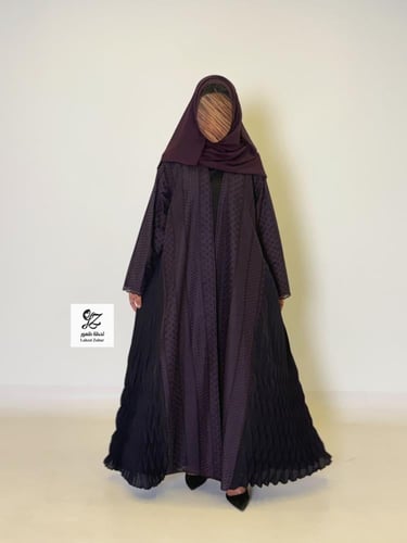 عبايه ركاما كلوش بتدخيل كسرات ثري دي موف