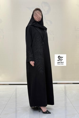 عبايه ميلانا بليزر رسمي مبطن بتدخيل تطريز ناعم لون...