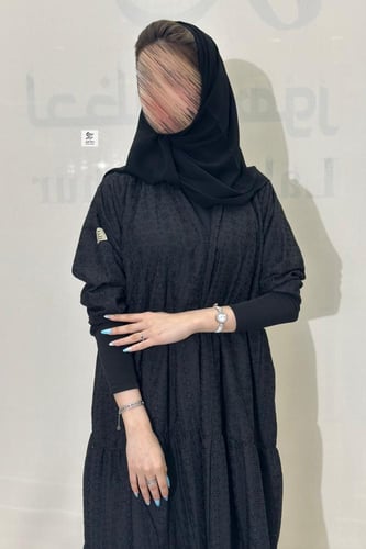 عبايه كلوش ركاما كامل طبقات كم استرتش