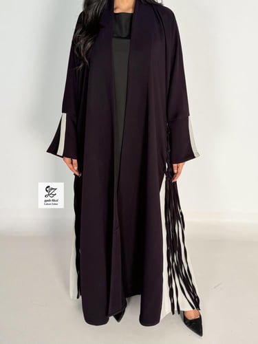 عبايه شجون كلوش بقماش كريب اندنوسي