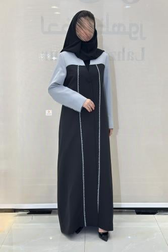 عبايه بليزر الصيف مبطنه بقماش باربي صيفي اسود