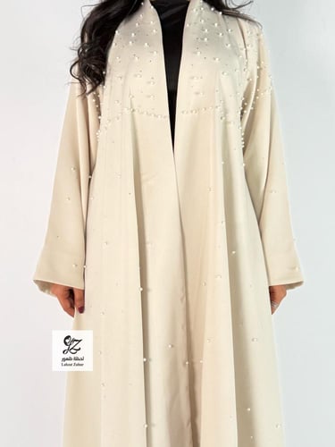 عبايه مبهره دبل كلوش بقماش باربي بتدخيل لولو فخم