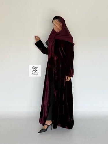 بليزر الفريده بقماش مخمل كوري