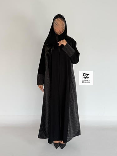 عبايه ديم كلوش بقماش اندونسي بتدخيل اورجنز لمعه سل...