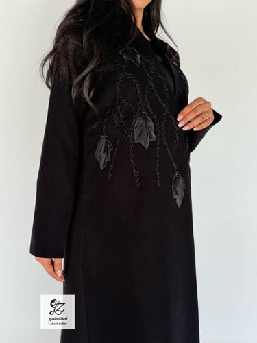 بليزر زنان شك كامل امام بقماش سيرامك اسود فاحم