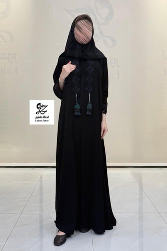 عبايه رسيل بتطريز يدوي مع الطرحه
