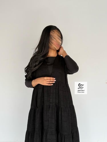 عبايه ميلاف كلوش كامل طبقات بقماش شاكيرا مشجر صيفي