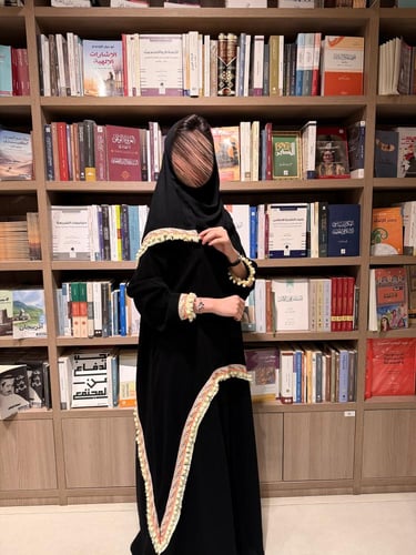 عبايه ضي بقصه A قماش اندنوسي